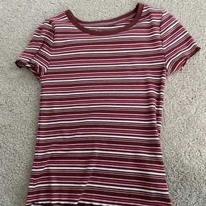 striped aeropostale crop top
